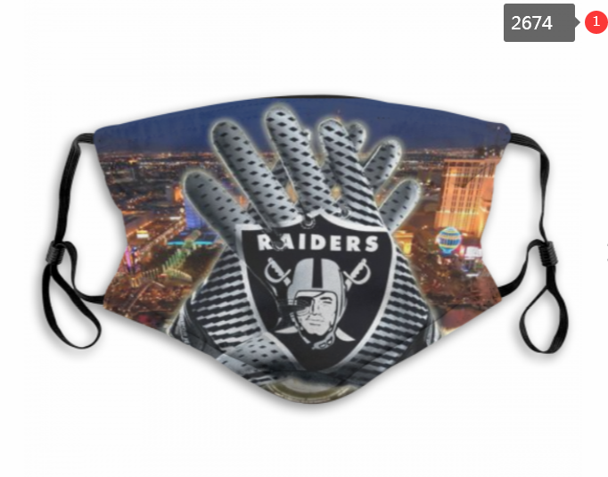NFL Oakland Raiders #30 Dust mask with filter->nfl dust mask->Sports Accessory